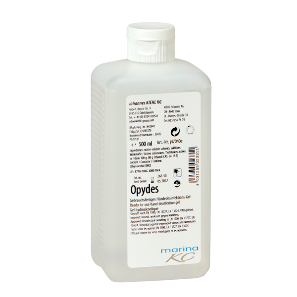 Opydes, felhasználásra kész kézfertőtlenítő zselé (VAH-lista) - (18 x 150 ml)