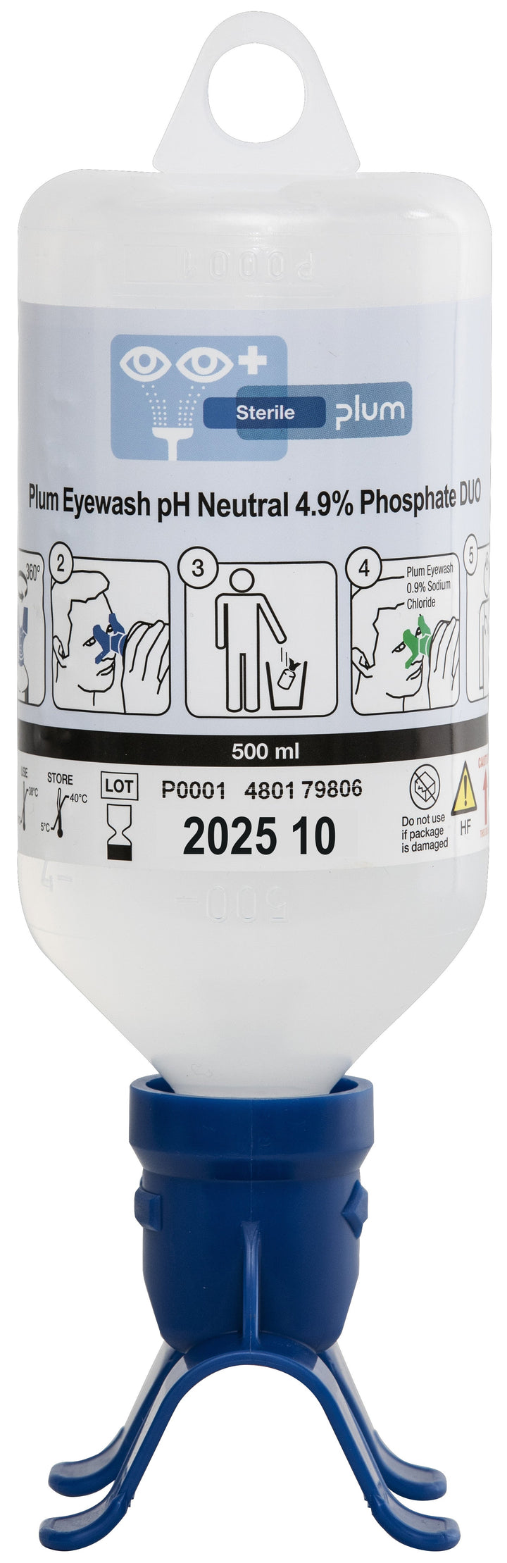 Plum Eyewash pH Neutral 4.9% Phosphate DUO – 500 ml