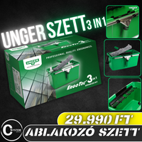 UNGER ErgoTec 3in1 Professzionális Ablaktisztító Szett