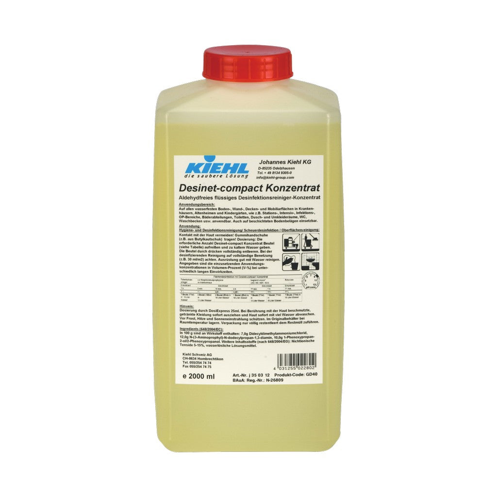 DESINET-COMPACT KONC. KIEHL, 3X2 L, FERT. TISZTÍTÓ