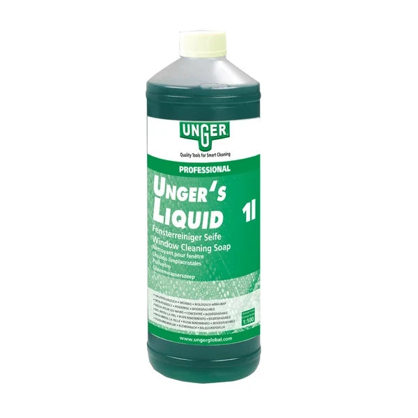 UNGER'S LIQUID Üvegtisztítószer koncentrátum (1:100) 1l | 1x12db /KARTON