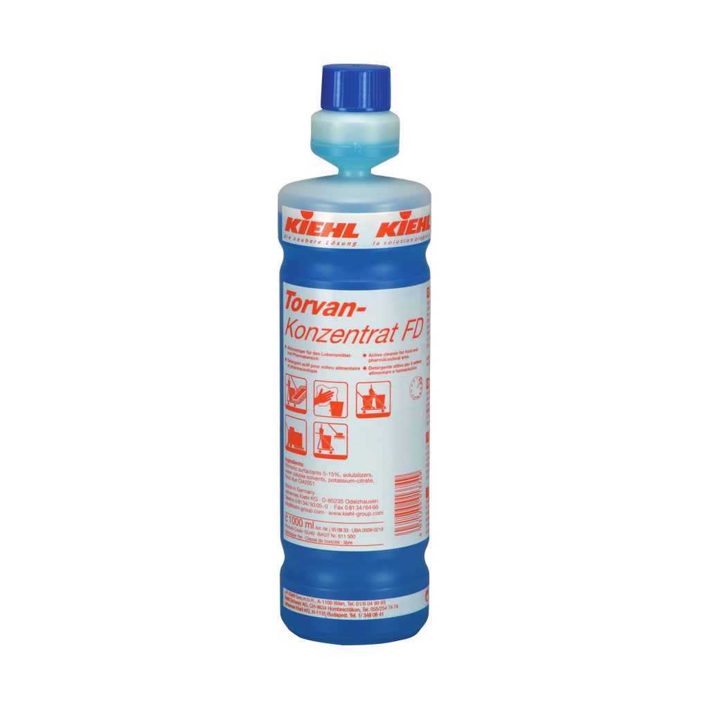 TORVAN FD KONZ. KIEHL, 1 L, KONYHAI TISZTÍTÓSZER,